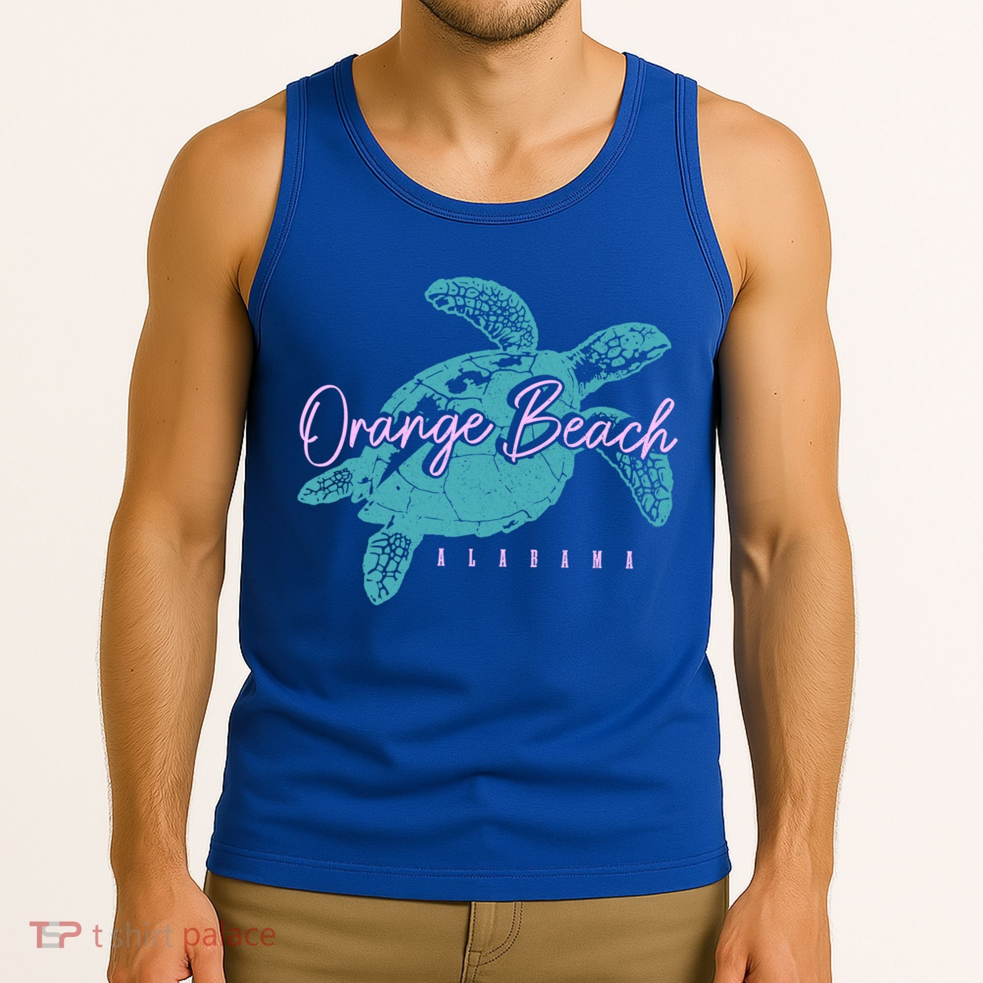 Orange Beach Alabama Al Sea Turtle Vacation Souvenir Gift Tank Top