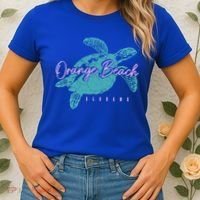Orange Beach Alabama Al Sea Turtle Vacation Souvenir Gift Women's T-Shirt thumb 2