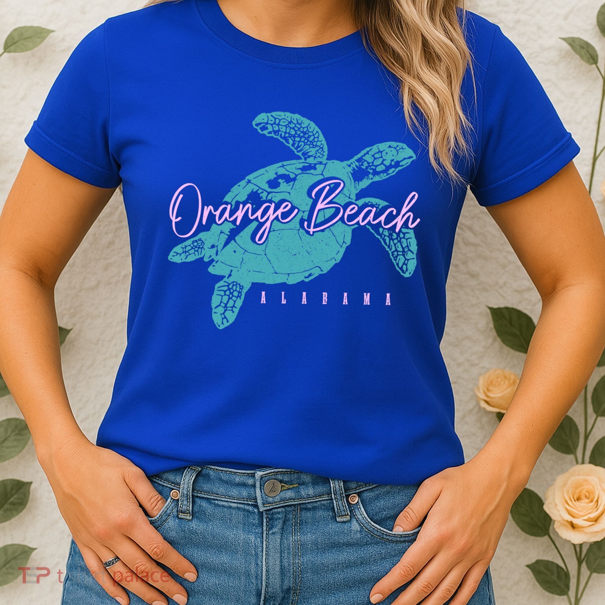 Orange Beach Alabama Al Sea Turtle Vacation Souvenir Gift Women's T-Shirt