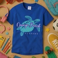 Orange Beach Alabama Al Sea Turtle Vacation Souvenir Gift Kids T-Shirt thumb 3