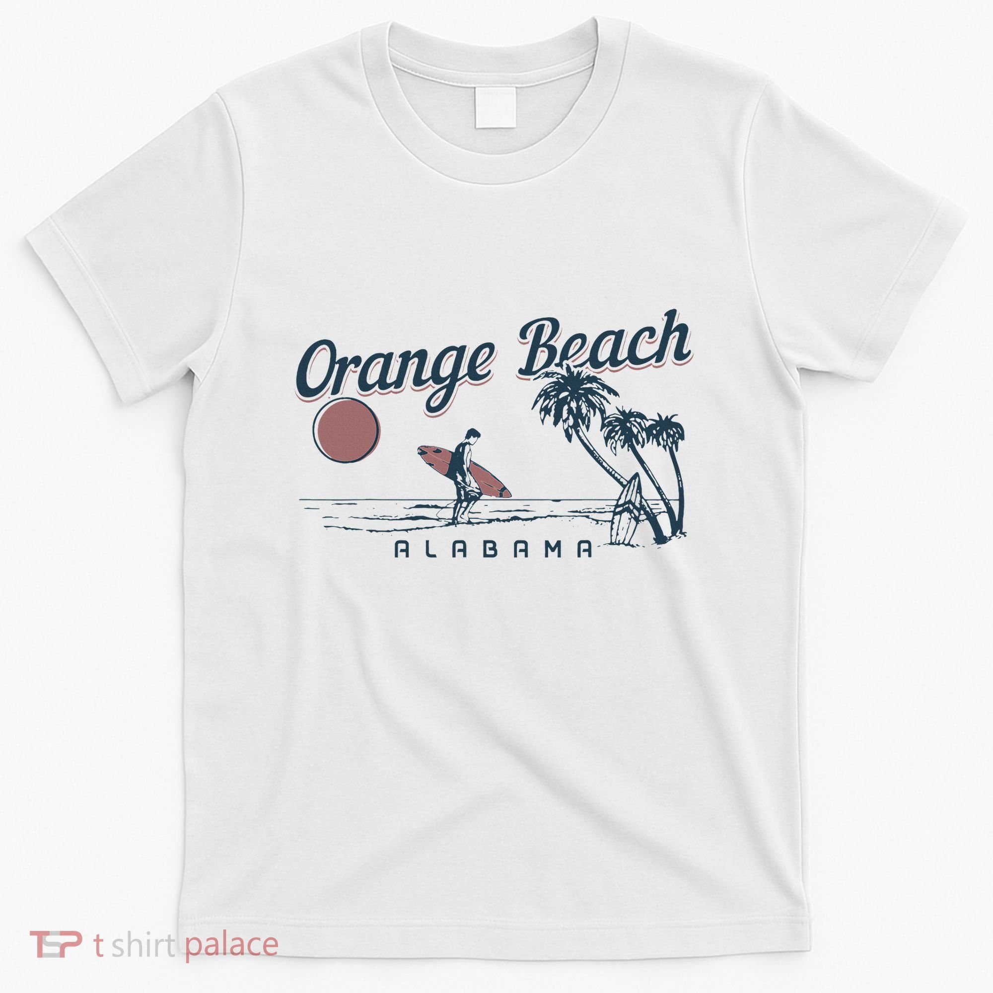 Orange Beach Alabama Surf Vintage Surfer T-Shirt