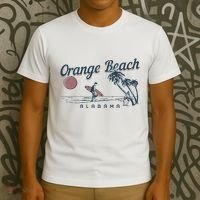Orange Beach Alabama Surf Vintage Surfer T-Shirt thumb 3