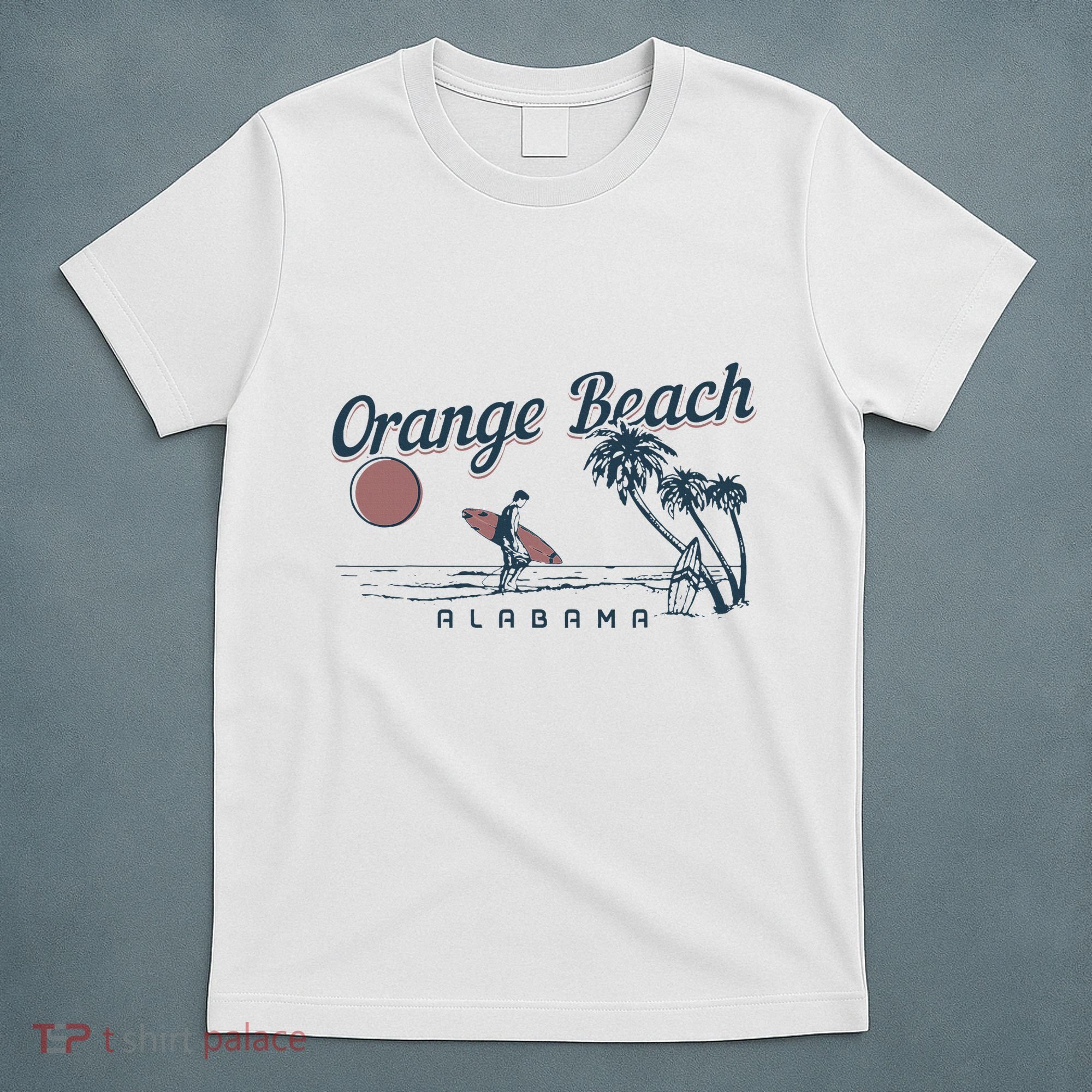 Orange Beach Alabama Surf Vintage Surfer T-Shirt