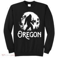 Oregon Bigfoot At Night Cool Full Moon Trees Sasquatch Sweatshirt thumb 0
