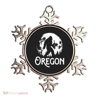 Oregon Bigfoot At Night Cool Full Moon Trees Sasquatch Ornament