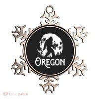 Oregon Bigfoot At Night Cool Full Moon Trees Sasquatch Ornament thumb 0