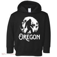 Oregon Bigfoot At Night Cool Full Moon Trees Sasquatch Toddler Hoodie thumb 0
