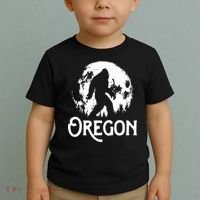 Oregon Bigfoot At Night Cool Full Moon Trees Sasquatch Toddler T-Shirt thumb 2