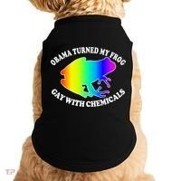 Obama Turned My Frog Gay With Chemicals Rainbow Doggie Tank thumb 0