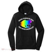 Obama Turned My Frog Gay With Chemicals Rainbow Women's Hoodie thumb 0