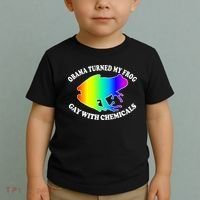 Obama Turned My Frog Gay With Chemicals Rainbow Toddler T-Shirt thumb 2
