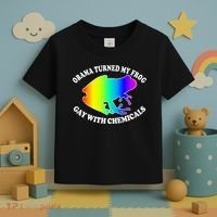 Obama Turned My Frog Gay With Chemicals Rainbow Toddler T-Shirt thumb 3