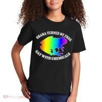 Obama Turned My Frog Gay With Chemicals Rainbow Kids T-Shirt thumb 2