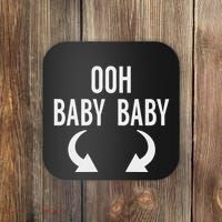 Ooh Baby Baby Funny Twins Announcement Coaster thumb 0