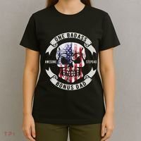 One Badass Bonus Stepdad Birthday Step Dad Fathers Day Funny T-Shirt thumb 4
