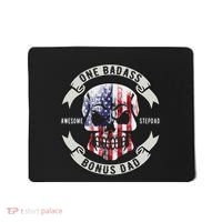 One Badass Bonus Stepdad Birthday Step Dad Fathers Day Funny Mousepad thumb 0