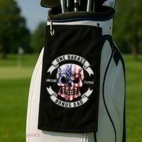 One Badass Bonus Stepdad Birthday Step Dad Fathers Day Funny Golf Towel thumb 2