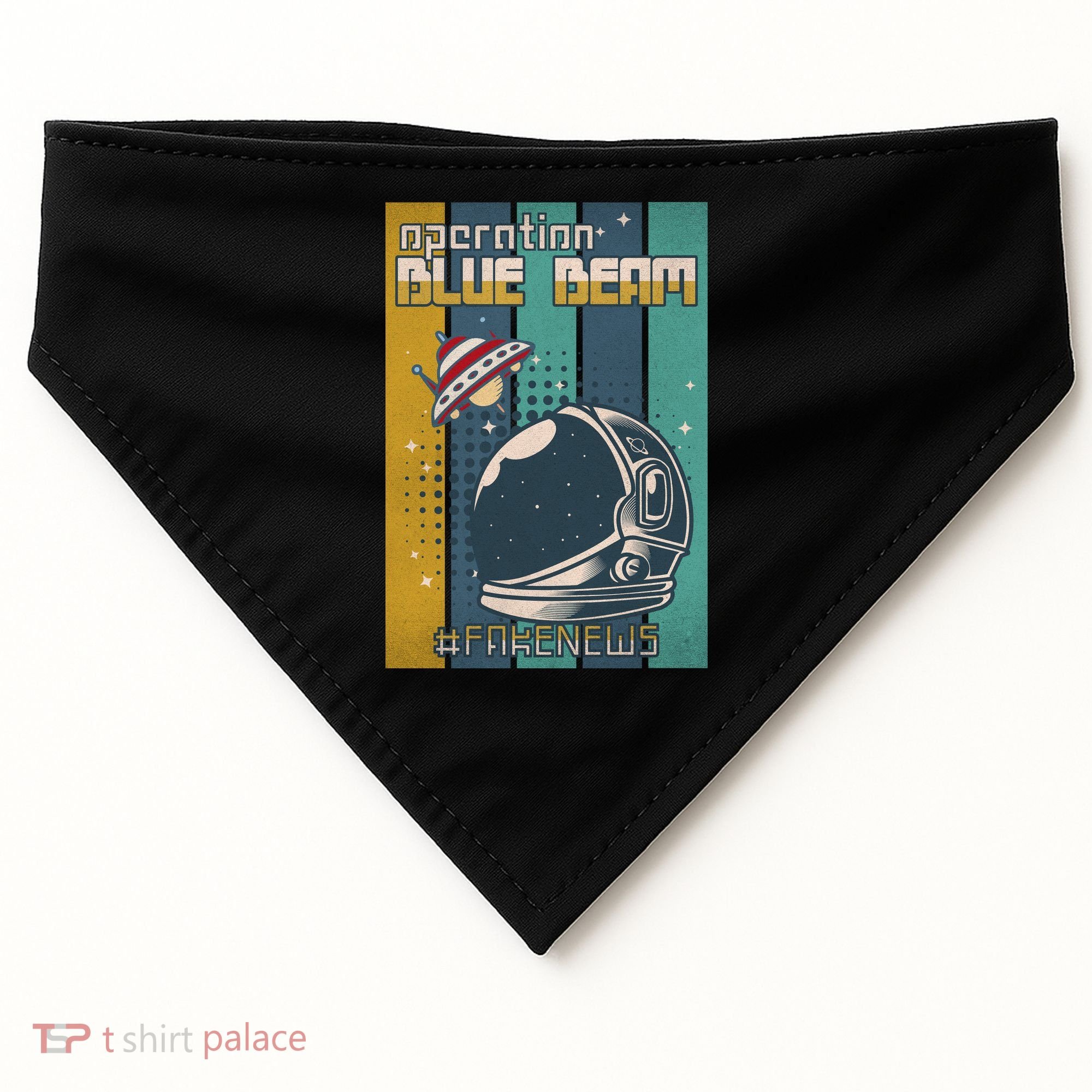 Operation Blue Beam UFO China Balloon Fake Media USA-Made Doggie Bandana