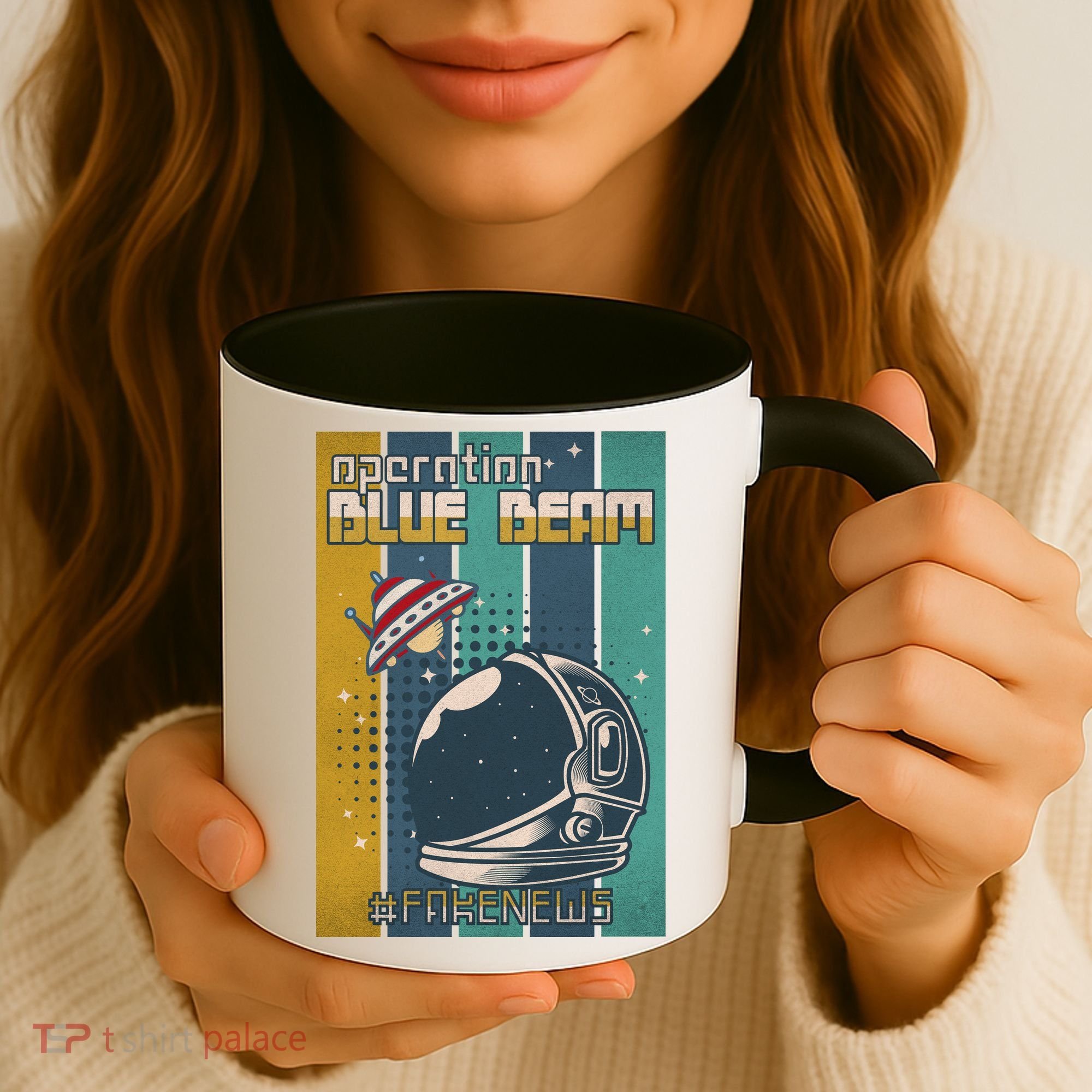 Operation Blue Beam UFO China Balloon Fake Media Coffee Mug