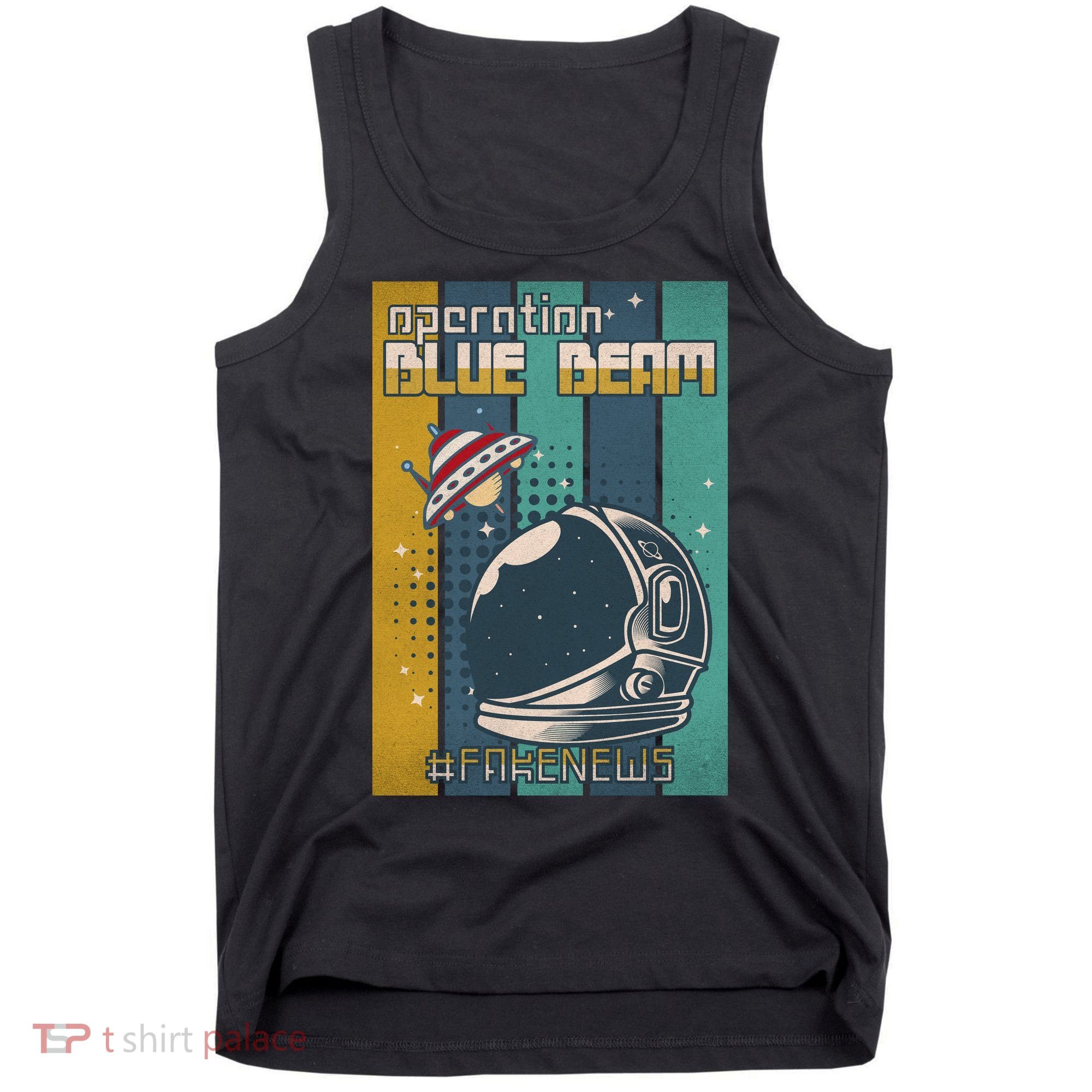 Operation Blue Beam UFO China Balloon Fake Media Tank Top