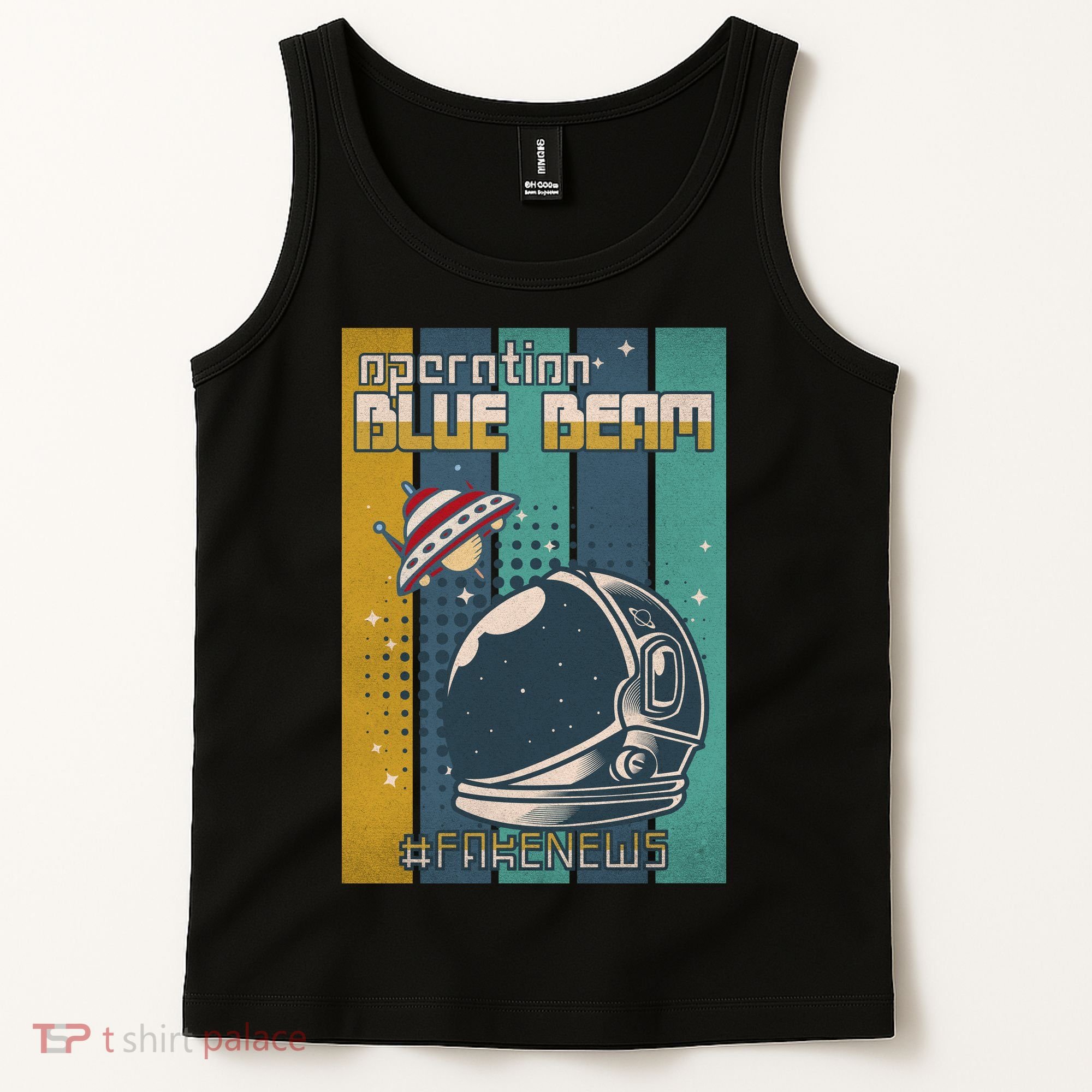 Operation Blue Beam UFO China Balloon Fake Media Tank Top