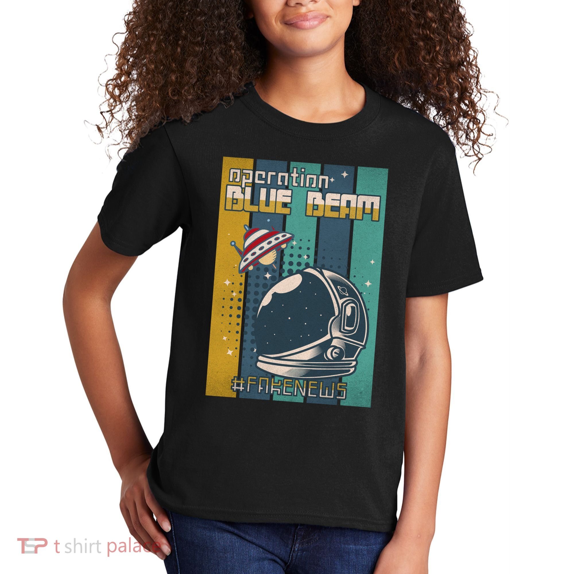 Operation Blue Beam UFO China Balloon Fake Media Kids T-Shirt