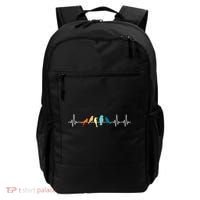 Ornithology Birdwatching Birder Heartbeat Gift Backpack thumb 0