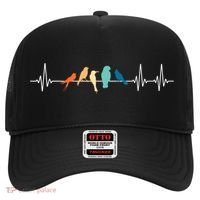 Ornithology Birdwatching Birder Heartbeat Gift Hat thumb 0