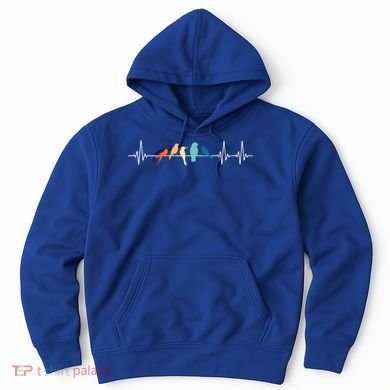 Ornithology Birdwatching Birder Heartbeat Gift Hoodie