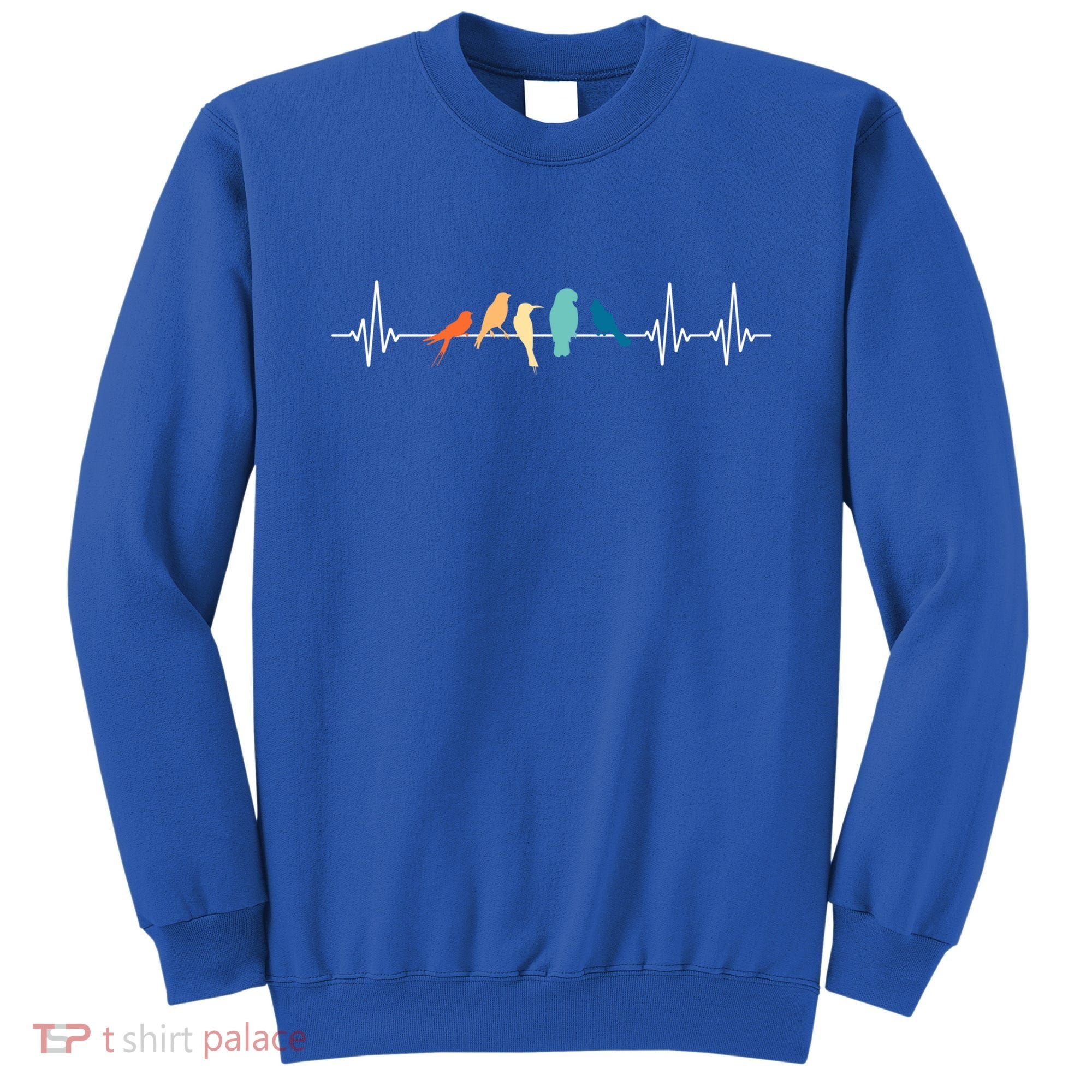 Ornithology Birdwatching Birder Heartbeat Gift Sweatshirt