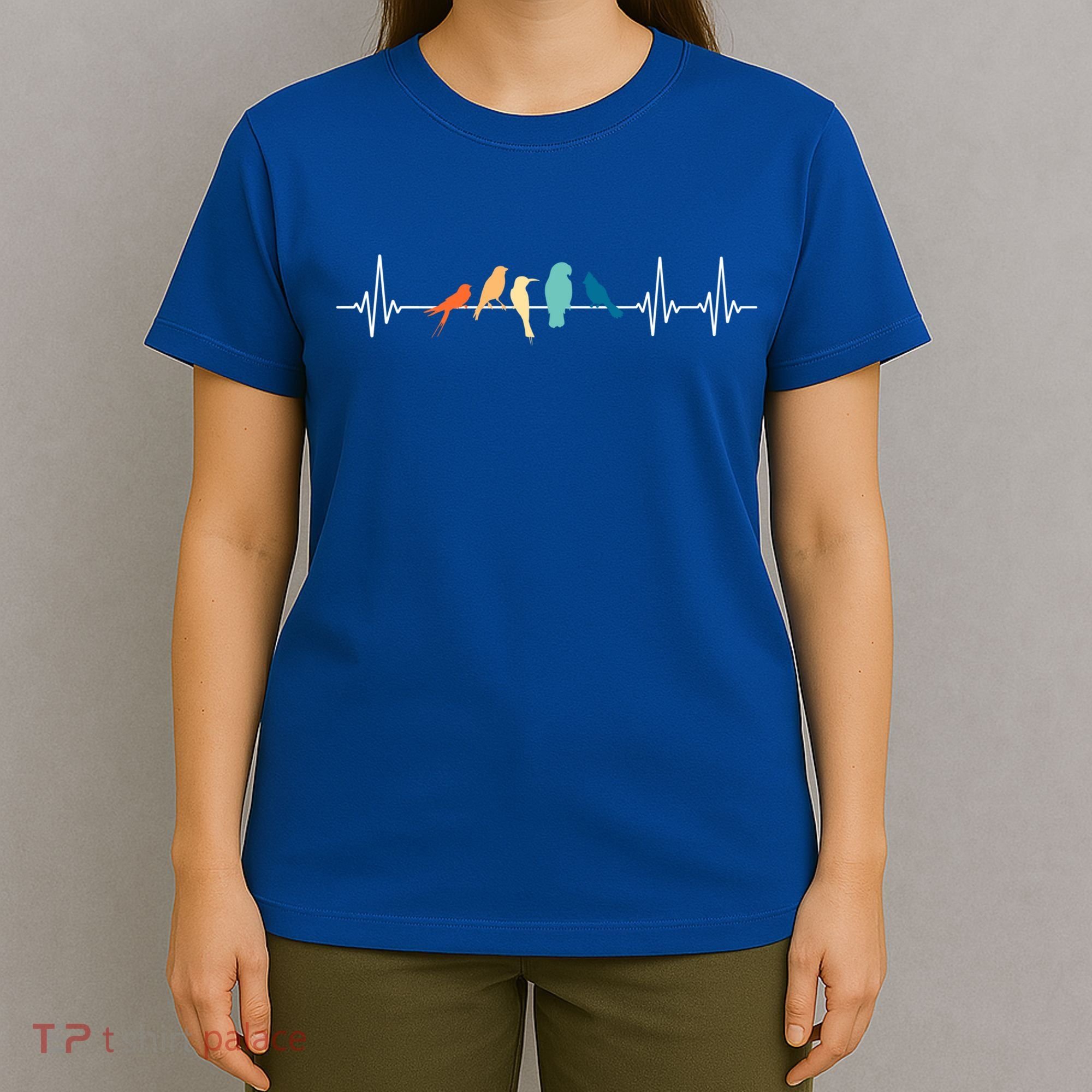 Ornithology Birdwatching Birder Heartbeat Gift T-Shirt