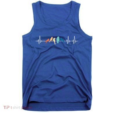 Ornithology Birdwatching Birder Heartbeat Gift Tank Top