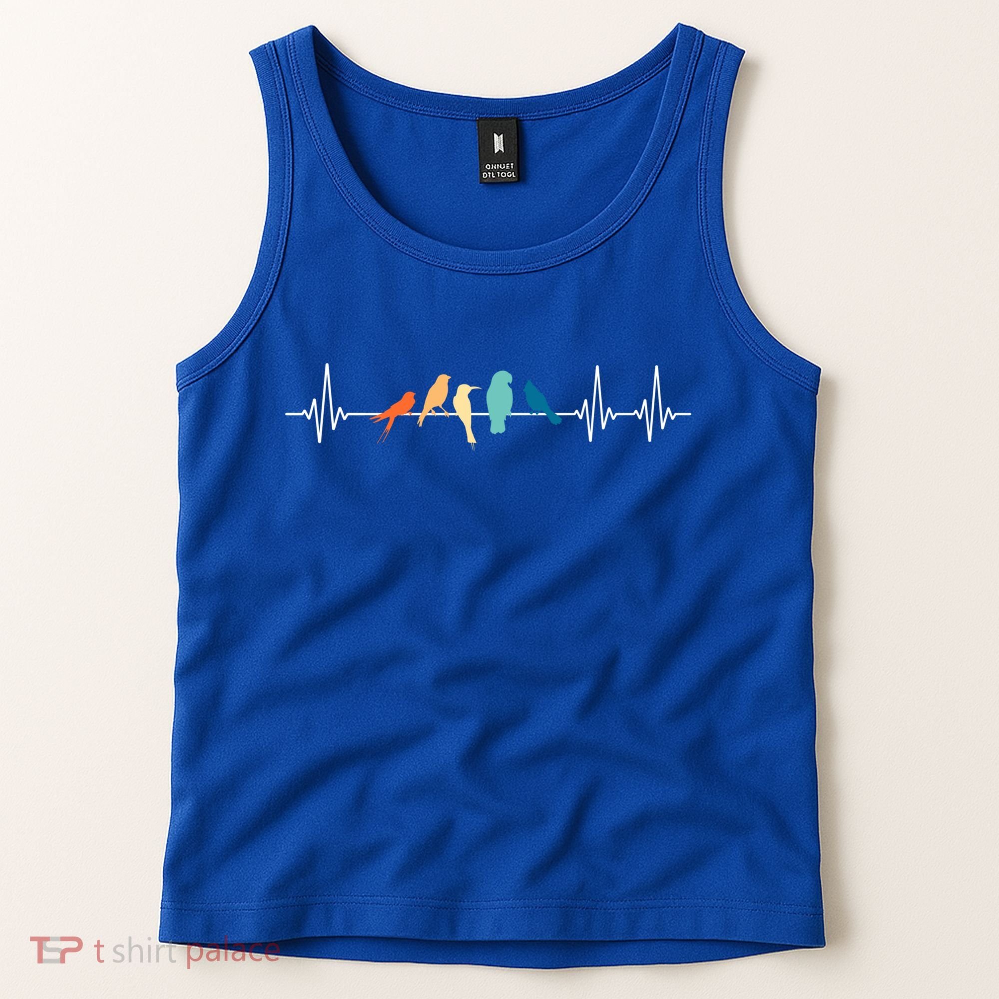 Ornithology Birdwatching Birder Heartbeat Gift Tank Top
