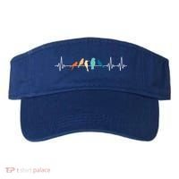 Ornithology Birdwatching Birder Heartbeat Gift Visor thumb 0