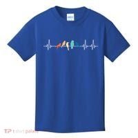 Ornithology Birdwatching Birder Heartbeat Gift Kids T-Shirt thumb 0