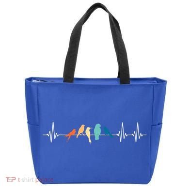 Ornithology Birdwatching Birder Heartbeat Gift Tote Bag