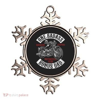 One Badass Bonus Stepdad Biker Motorcycle Step Dad Gift Idea Ornament