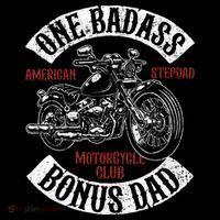 One Badass Bonus Stepdad Biker Motorcycle Step Dad Gift Idea Ornament thumb 1
