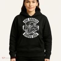 One Badass Bonus Stepdad Biker Step Dad Fathers Day Gift Hoodie thumb 5