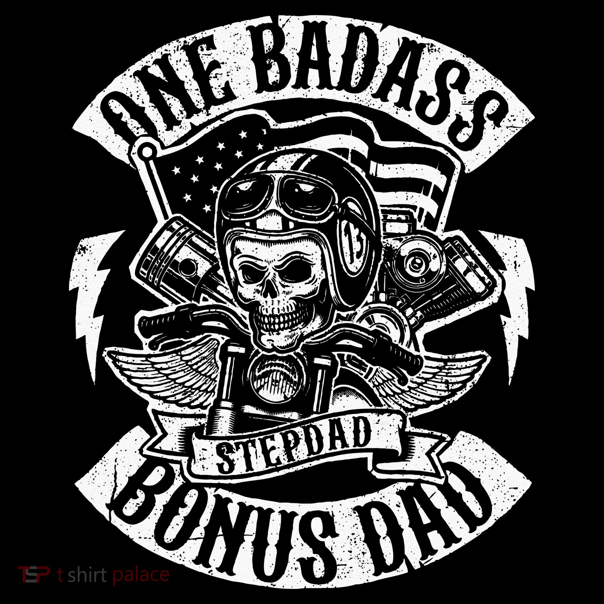 One Badass Bonus Stepdad Biker Step Dad Fathers Day Gift Mousepad