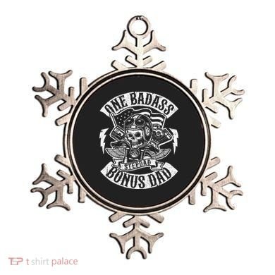 One Badass Bonus Stepdad Biker Step Dad Fathers Day Gift Ornament