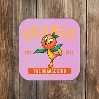 Orange Bird Beach Summer Vacation Flower And Garden Coaster thumb 0