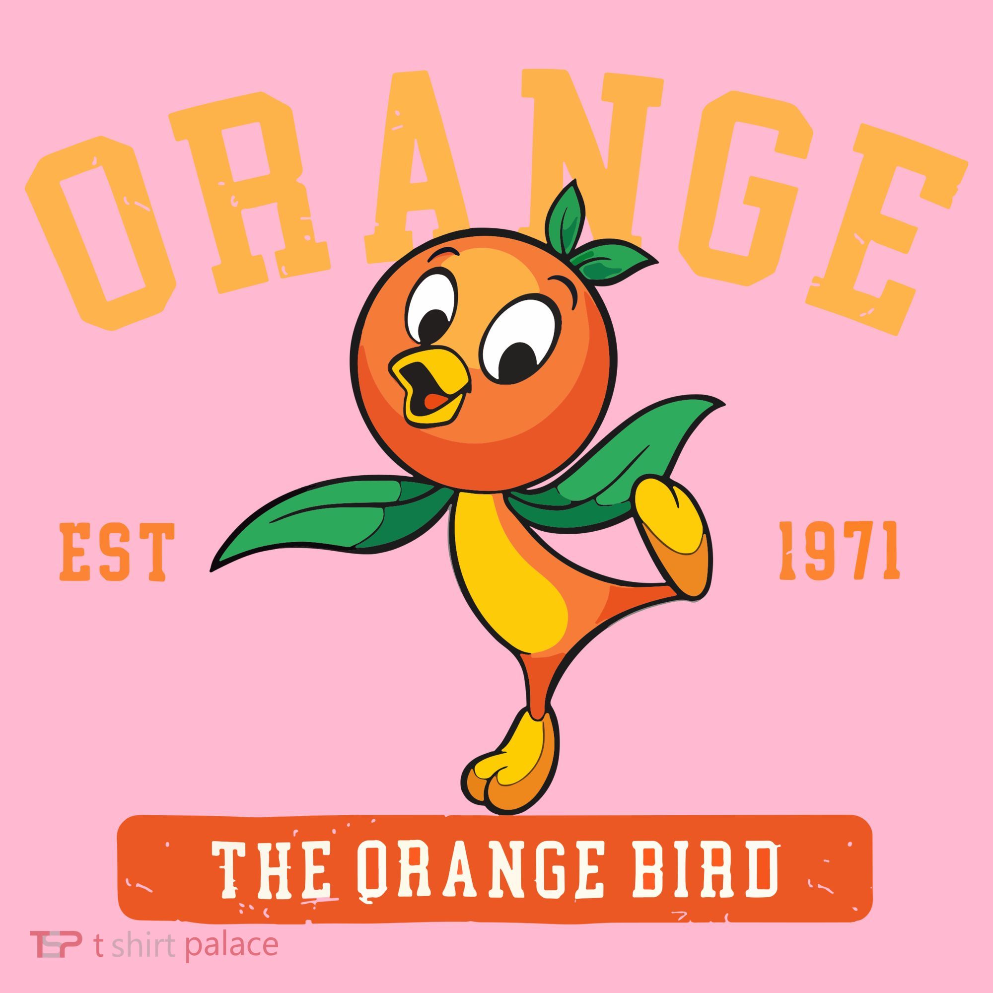 Orange Bird Beach Summer Vacation Flower And Garden Coaster