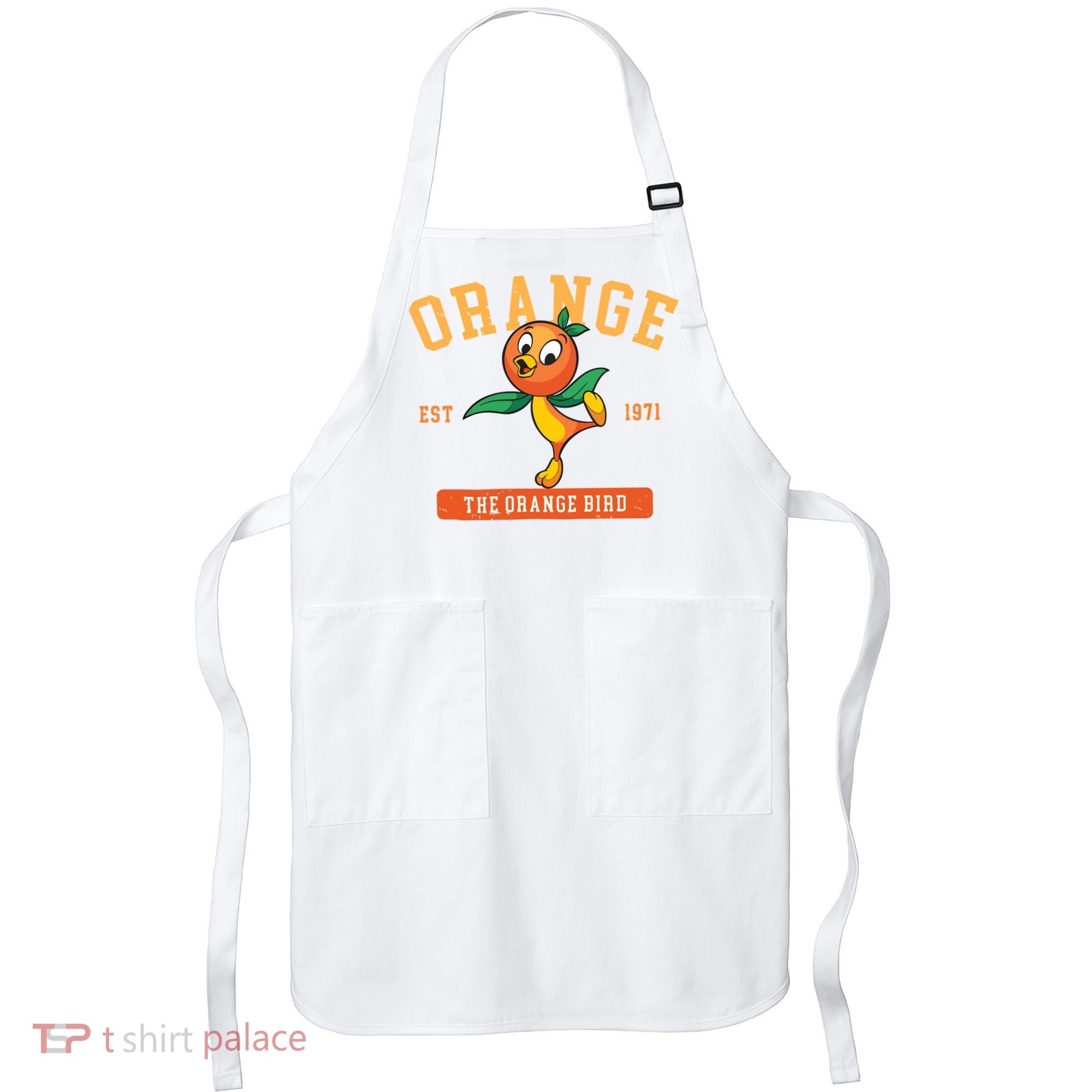 Orange Bird Beach Summer Vacation Flower And Garden Apron