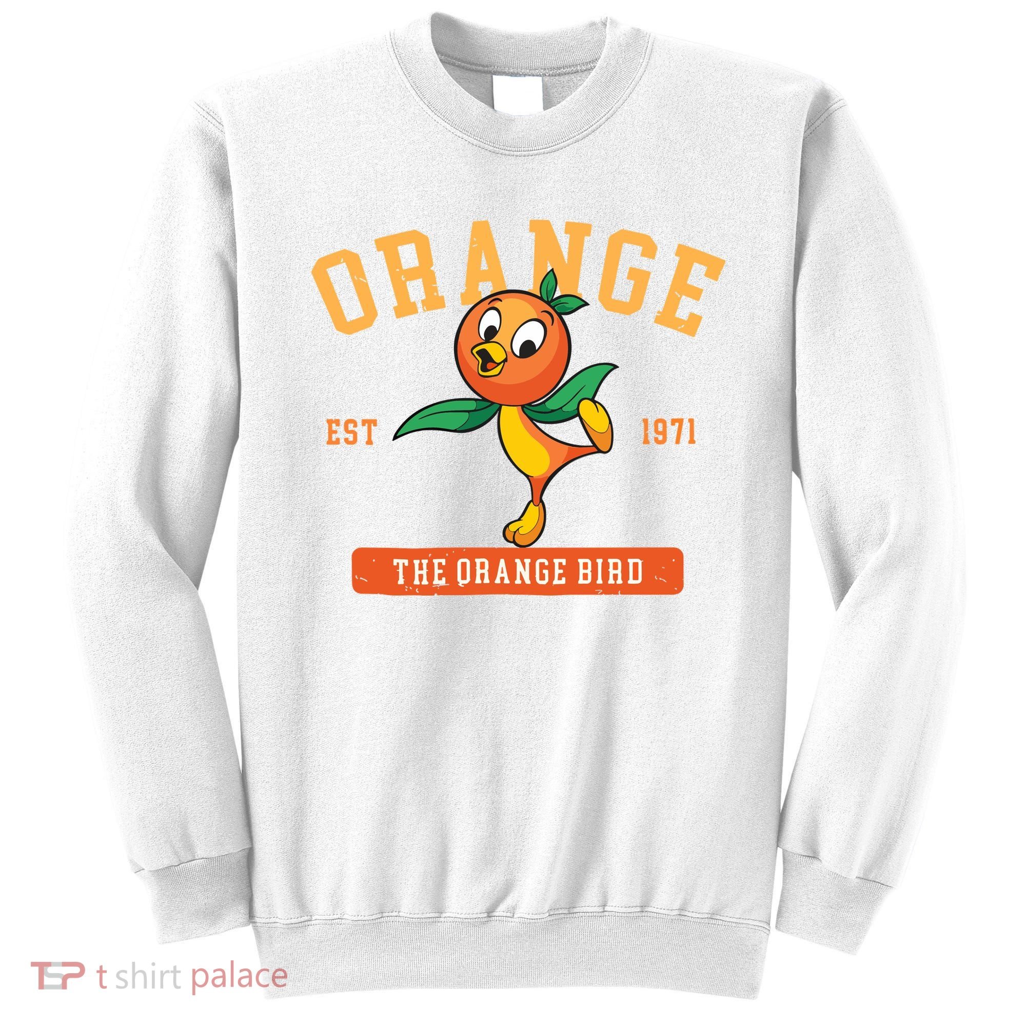 Orange Bird Beach Summer Vacation Flower And Garden Sweatshirt