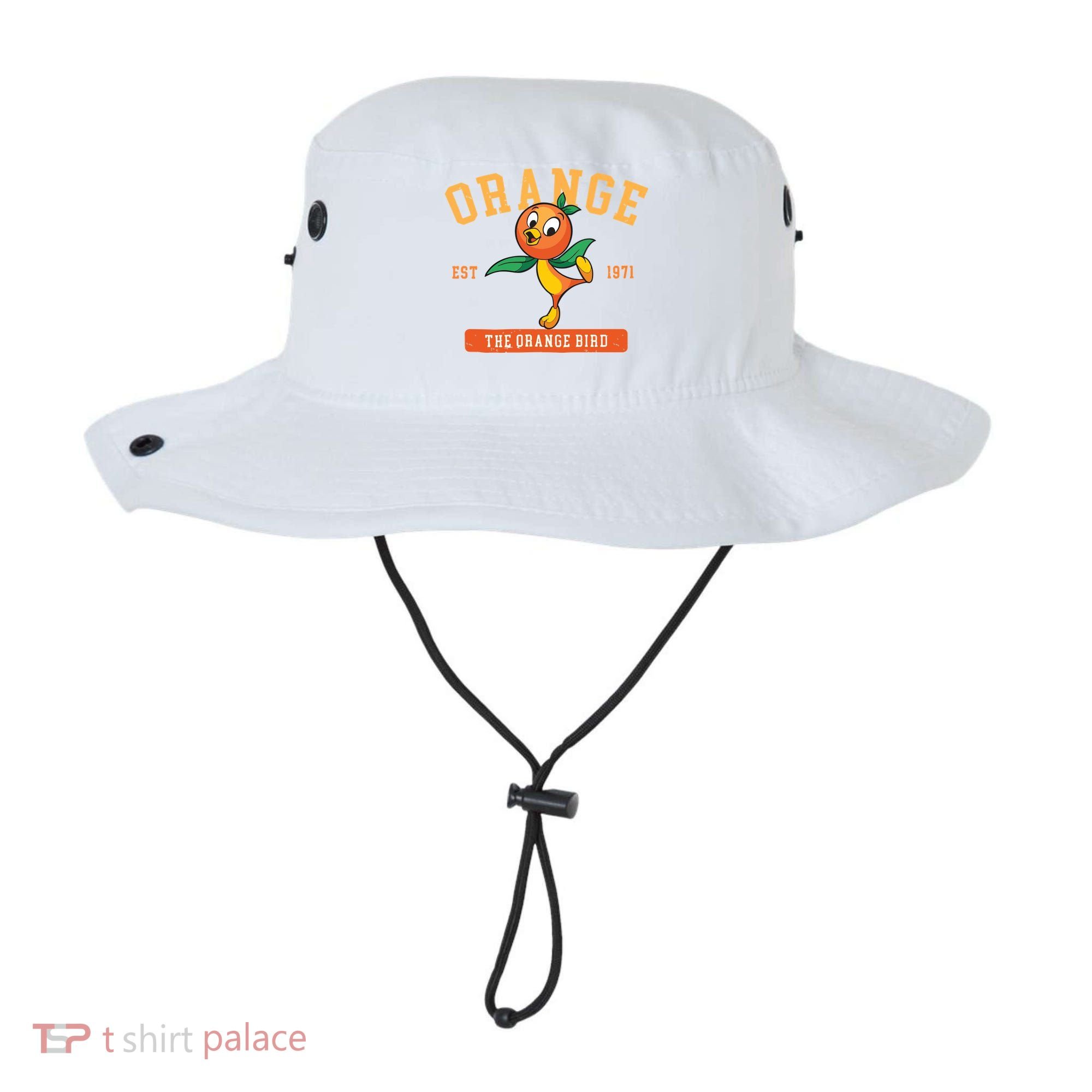Orange Bird Beach Summer Vacation Flower And Garden Bucket Hat
