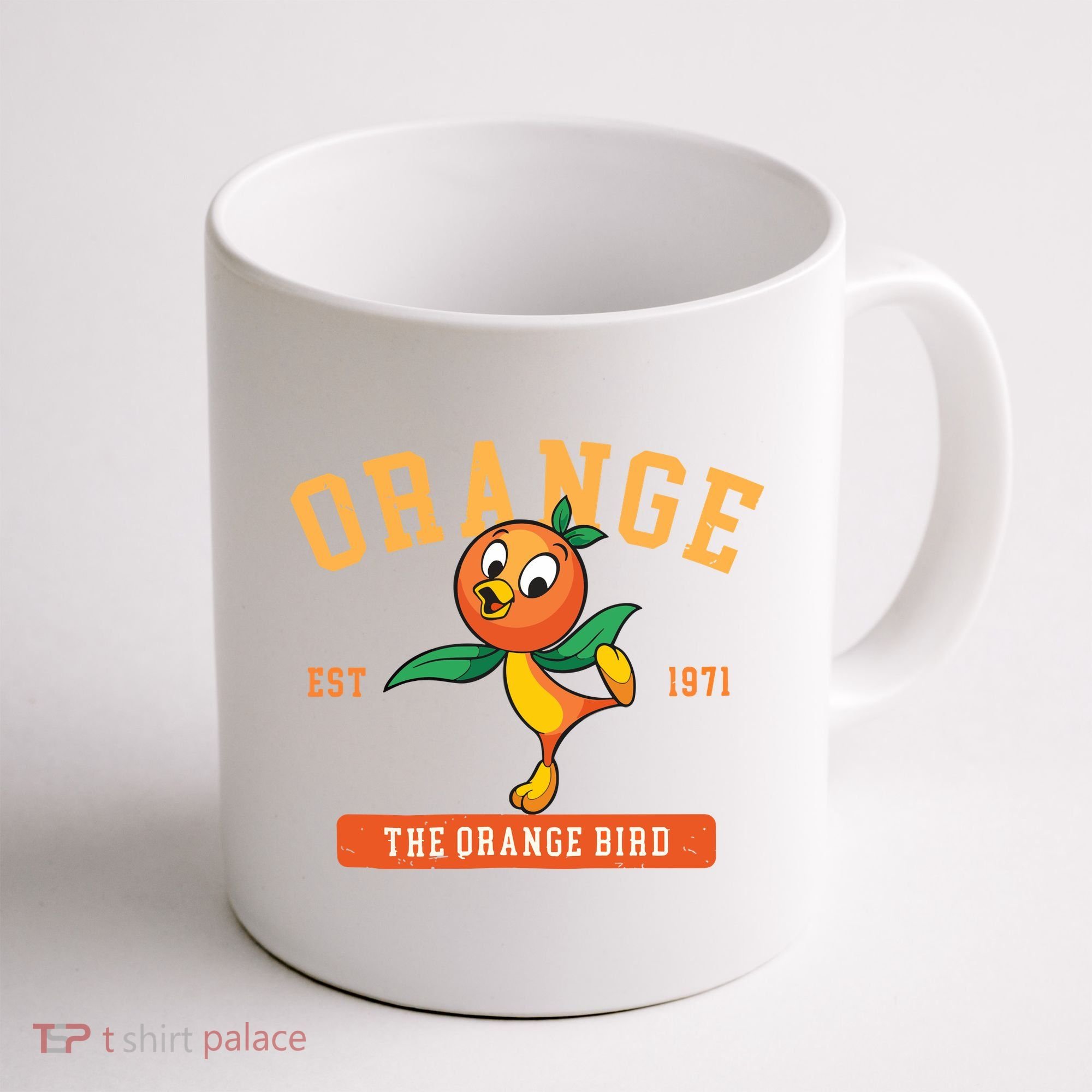 Orange Bird Beach Summer Vacation Flower And Garden Coffee Mug