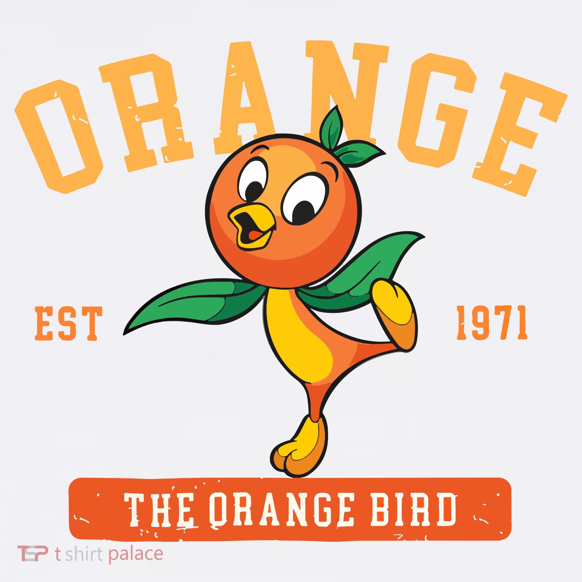 Orange Bird Beach Summer Vacation Flower And Garden Women's Hoodie