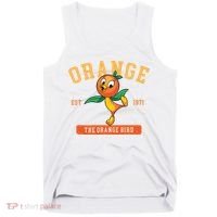 Orange Bird Beach Summer Vacation Flower And Garden Tank Top thumb 0