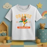 Orange Bird Beach Summer Vacation Flower And Garden Toddler T-Shirt thumb 3